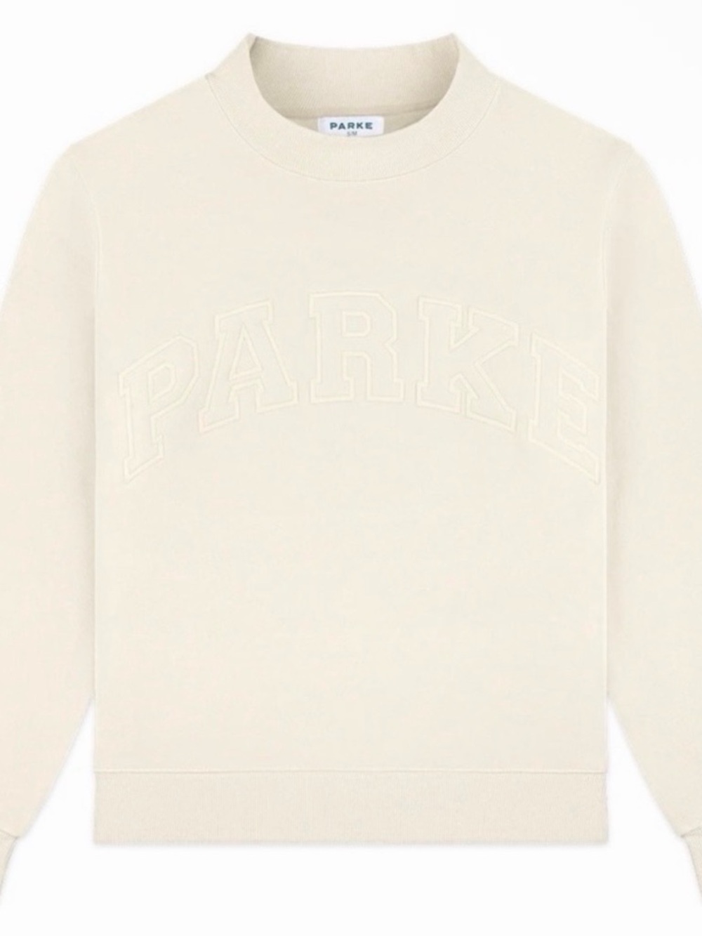 PARKE Monochrome Varsity Mockneck - Buttercream L/XL